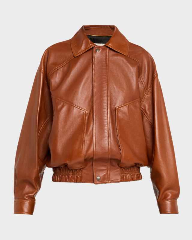 Oversized Leather Jacket